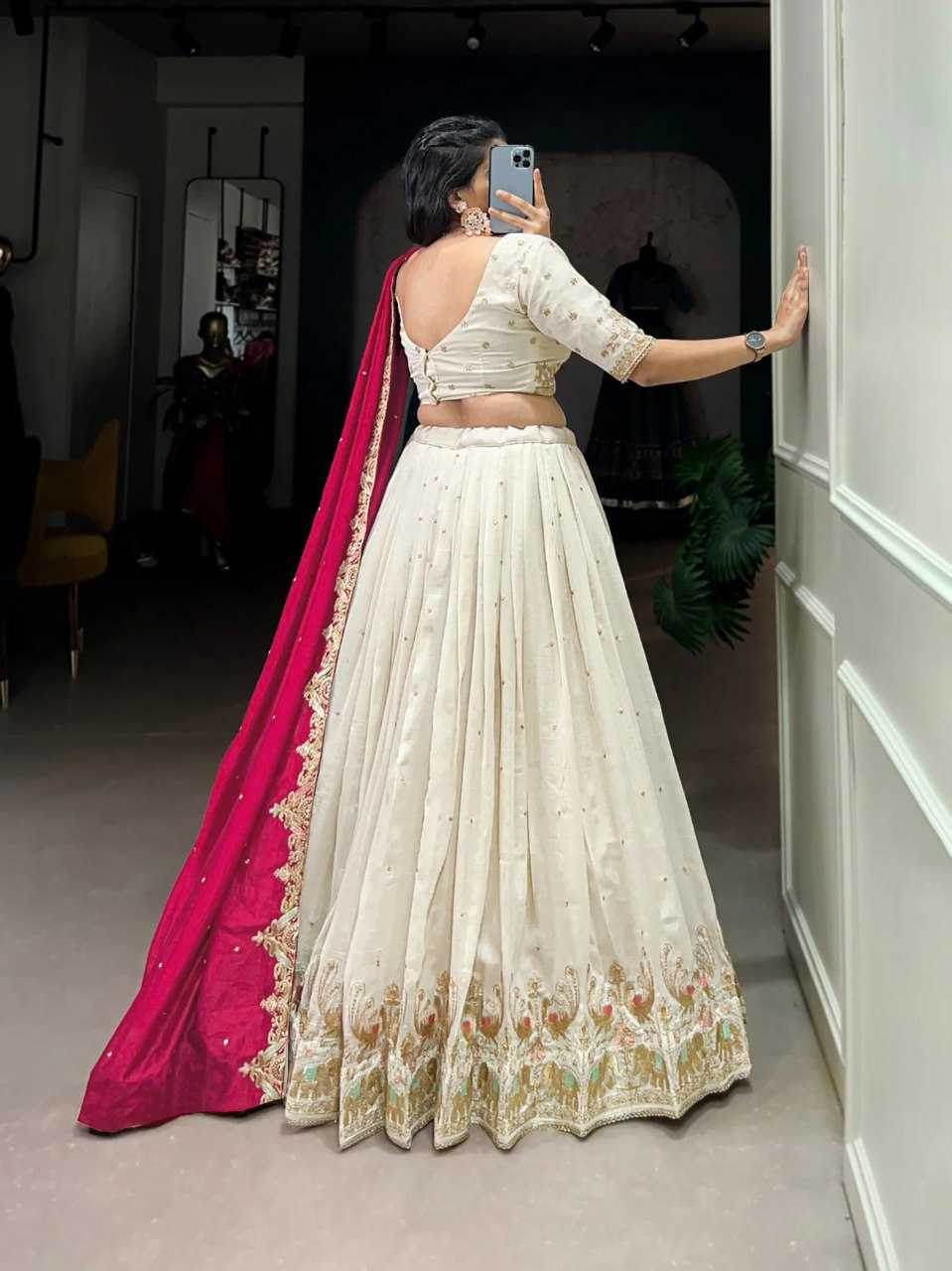 Chinon Embroidered Lehenga - MYLUXURY LANE ENTERPRISE